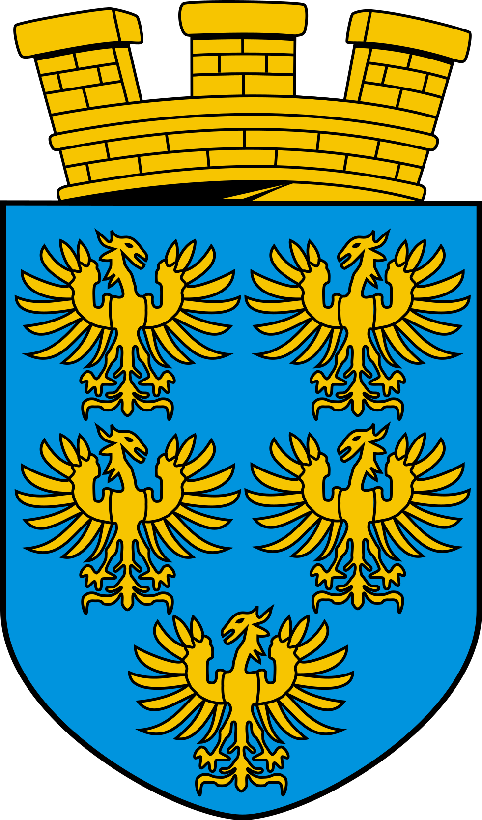 Open - Lower Austria Coat Of Arms Clipart (1000x1686), Png Download