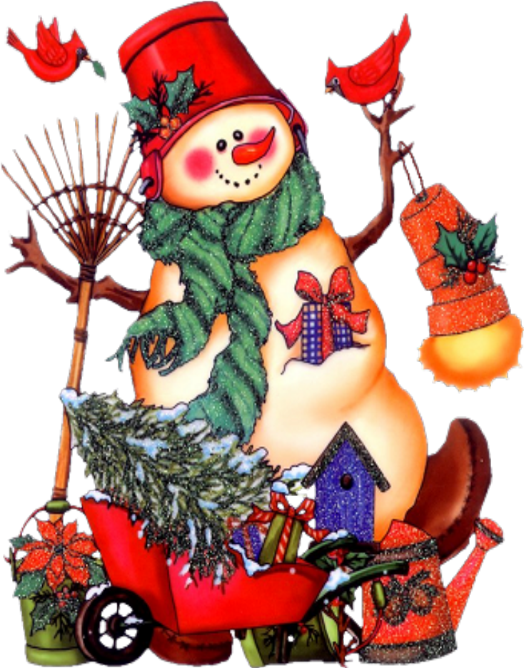 Sneeuwpoppen - Snowman Clipart (1000x1000), Png Download