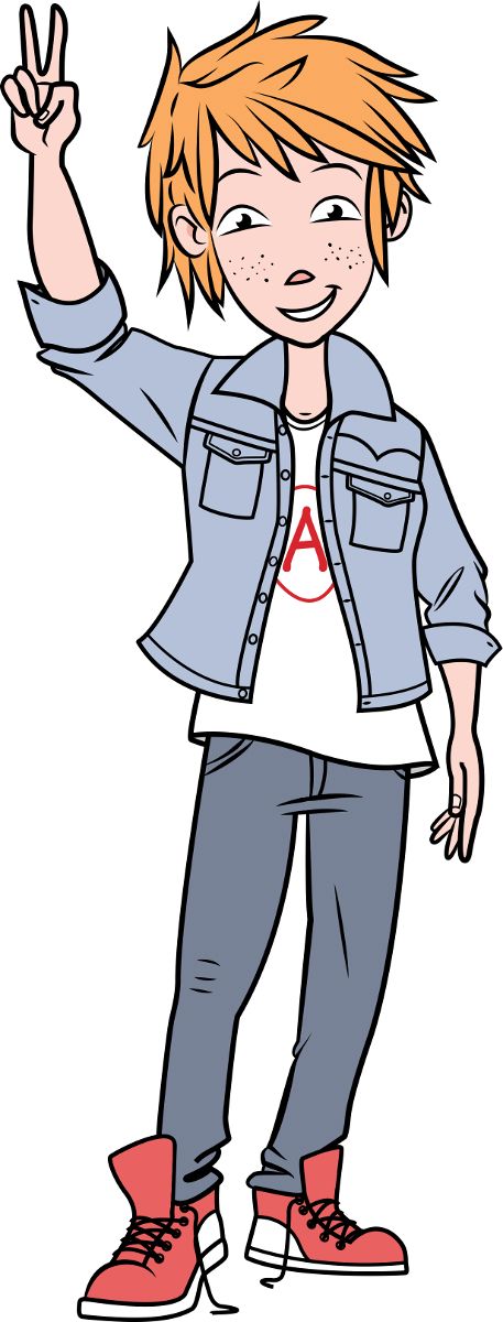 Tu As Le Bonjour D'augustin 11 Ans - Cartoon Clipart (457x1200), Png Download