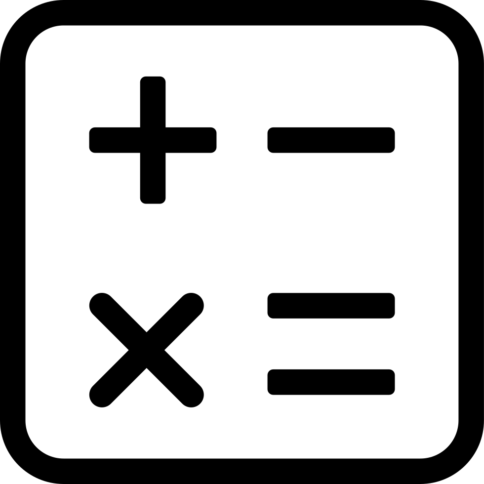 Png File Svg - Calculate Svg Clipart (980x980), Png Download