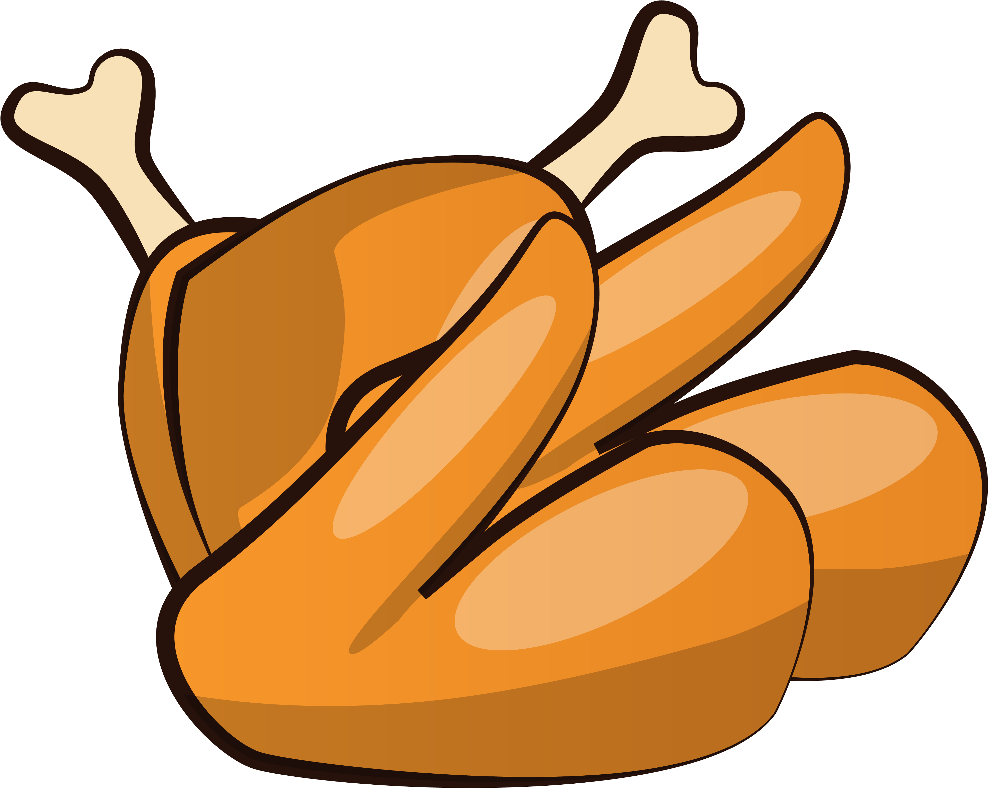 Poulet Frit Cuisses De Ailes Nourriture Image Png Et Clipart (8334x8334), Png Download