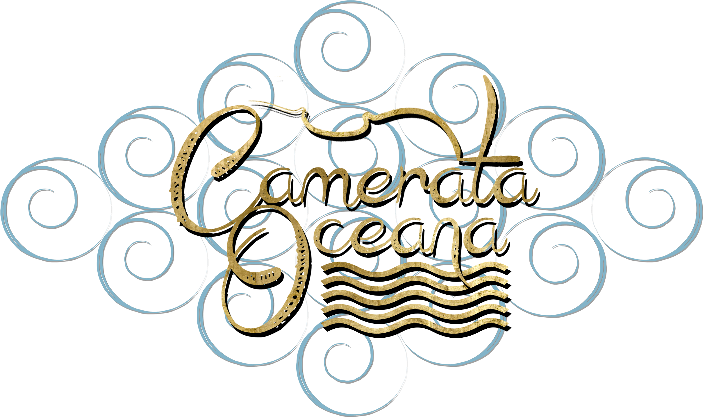 Camerata Oceana Waves Logo Clipart (2562x1589), Png Download