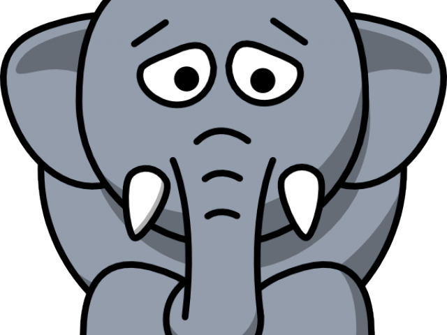 Zebra Clipart Sad - Cartoon Elephant Back - Png Download (640x480), Png Download