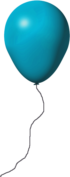 Light Blue Balloon Transparent Clipart (491x752), Png Download