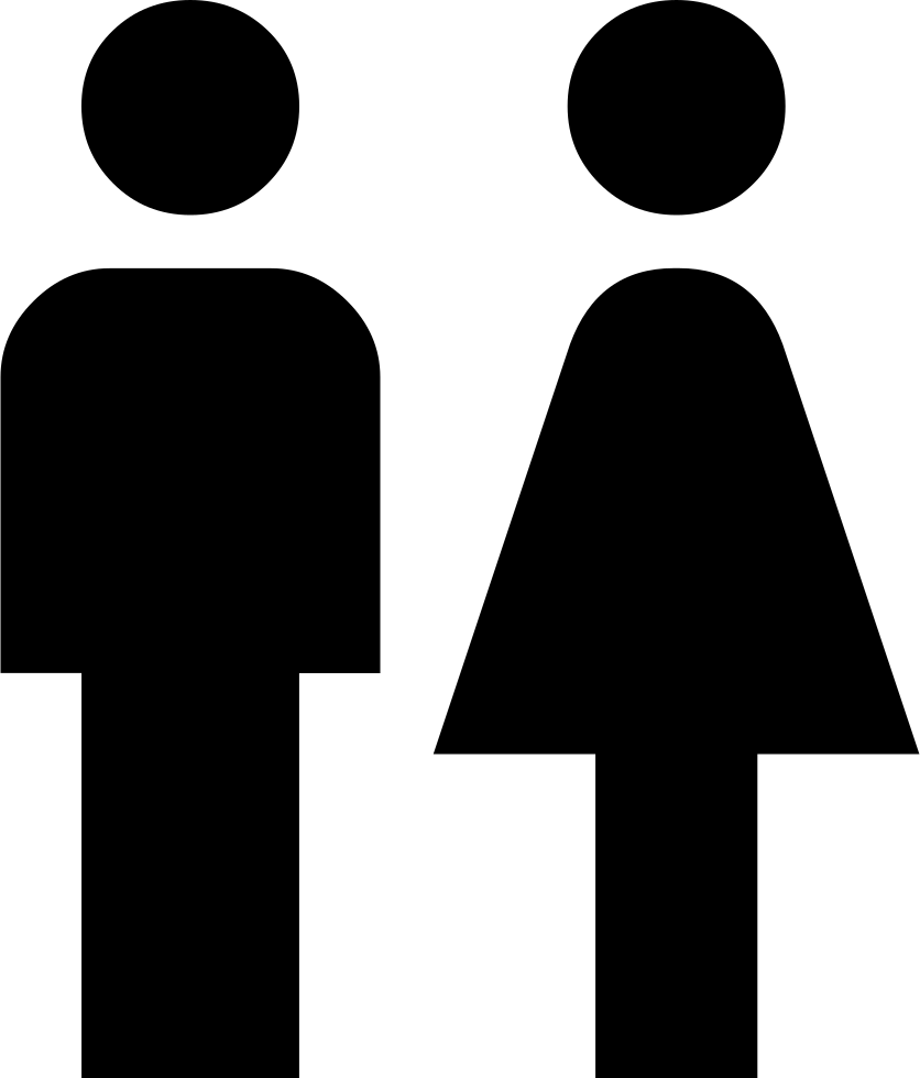 Png File Svg - Males Females Icon Png Clipart (836x980), Png Download