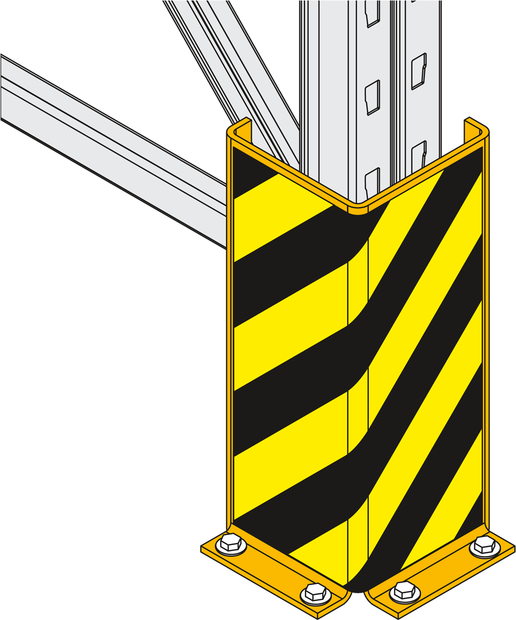 Detailansicht Des Anfahrschutz Typ As - Illustration Clipart (1280x1280), Png Download