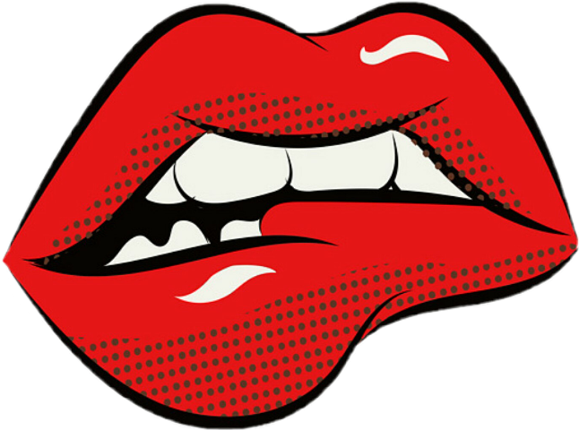 Lips On Transparent Clipart (646x480), Png Download