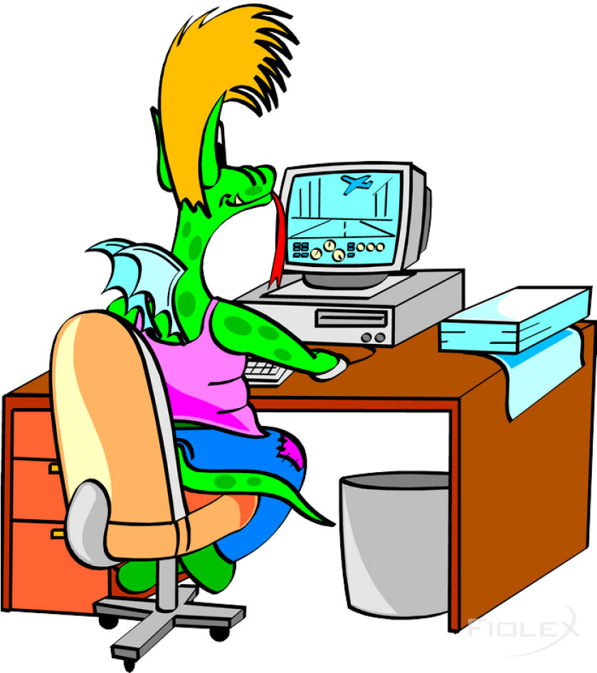Drache - Cartoon Clipart (699x800), Png Download