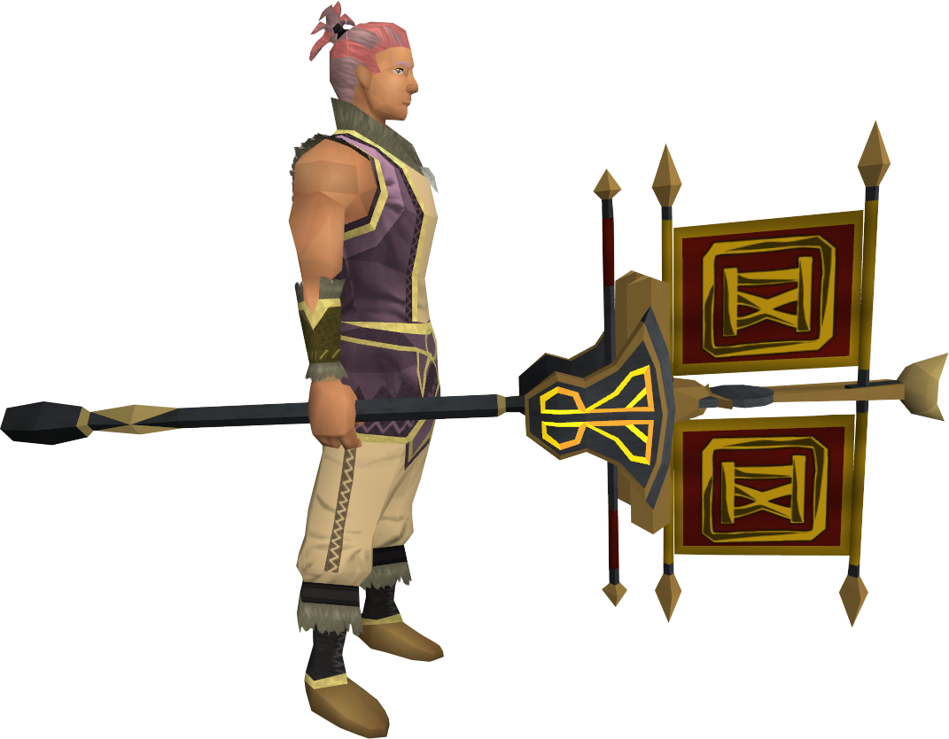 Clan Vexillum Equipped - Cartoon Clipart (1071x834), Png Download