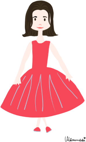 Little Red Dress - Illustration Clipart (1024x650), Png Download