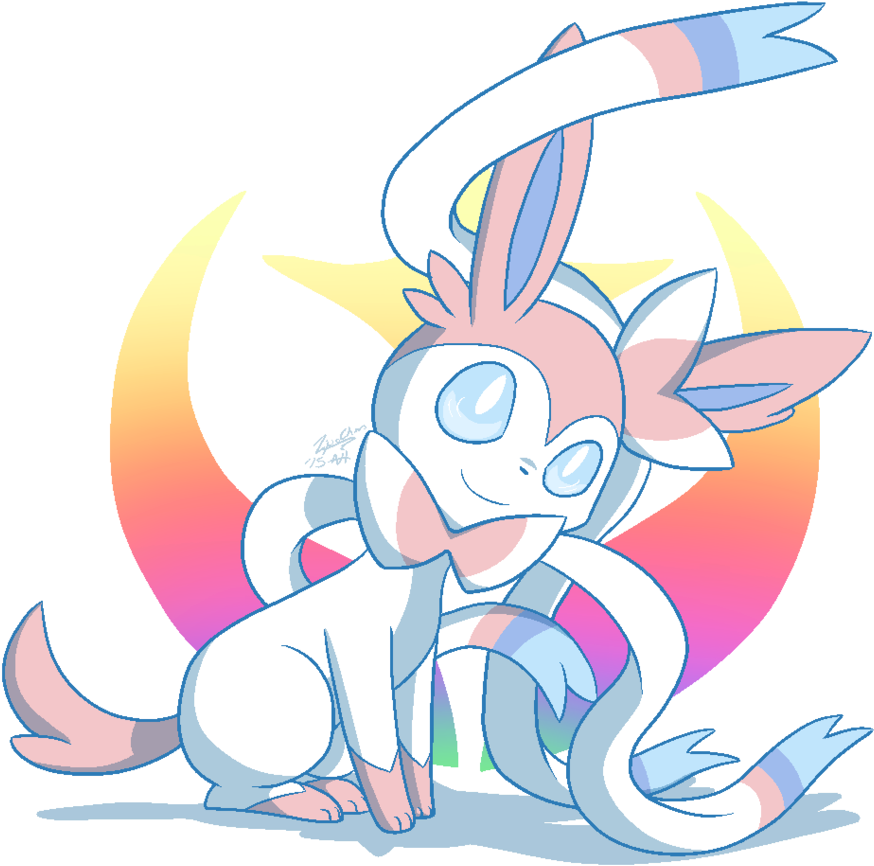 225kib, 900x888, Sylveon By Zipo Chan-d98h8k1 - Eevee Fairy Clipart (900x888), Png Download