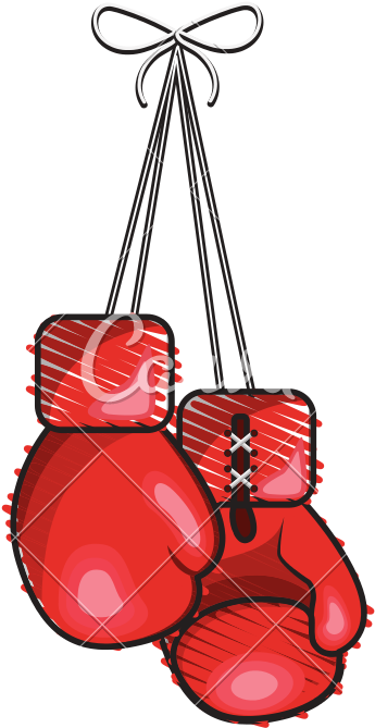 Boxing Gloves Hanging - Hanging Boxing Gloves Clipart (800x800), Png Download