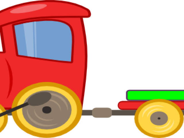 Cart Clipart Toy Cart - Clip Art Toy Train - Png Download (640x480), Png Download