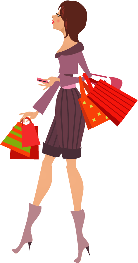 Shopping Clipart Transparent Background - Png Download (472x896), Png Download