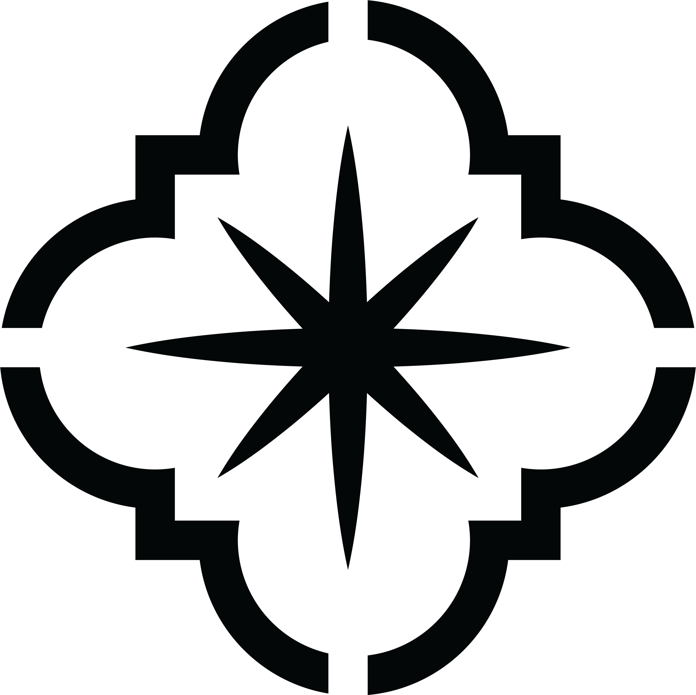 Tile 3 Black - Boat Steering Wheel Icon Clipart (2413x2412), Png Download