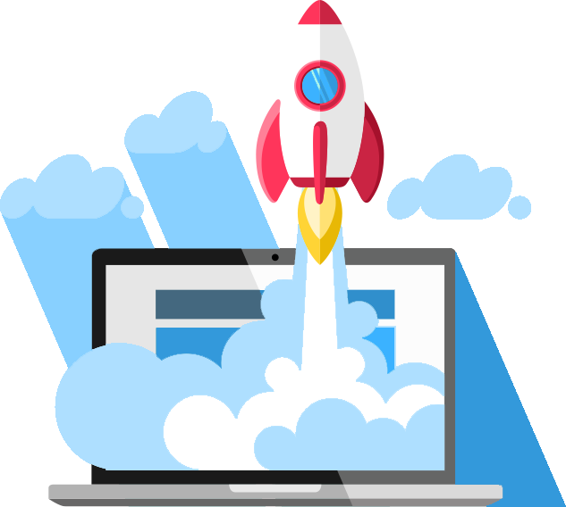 Texas Techverified Account - Laptop Rocket Png Clipart (633x568), Png Download