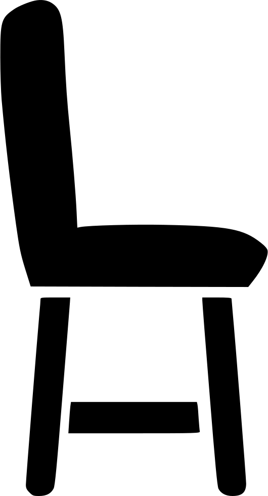 Png File Svg - Chair Clipart (530x980), Png Download