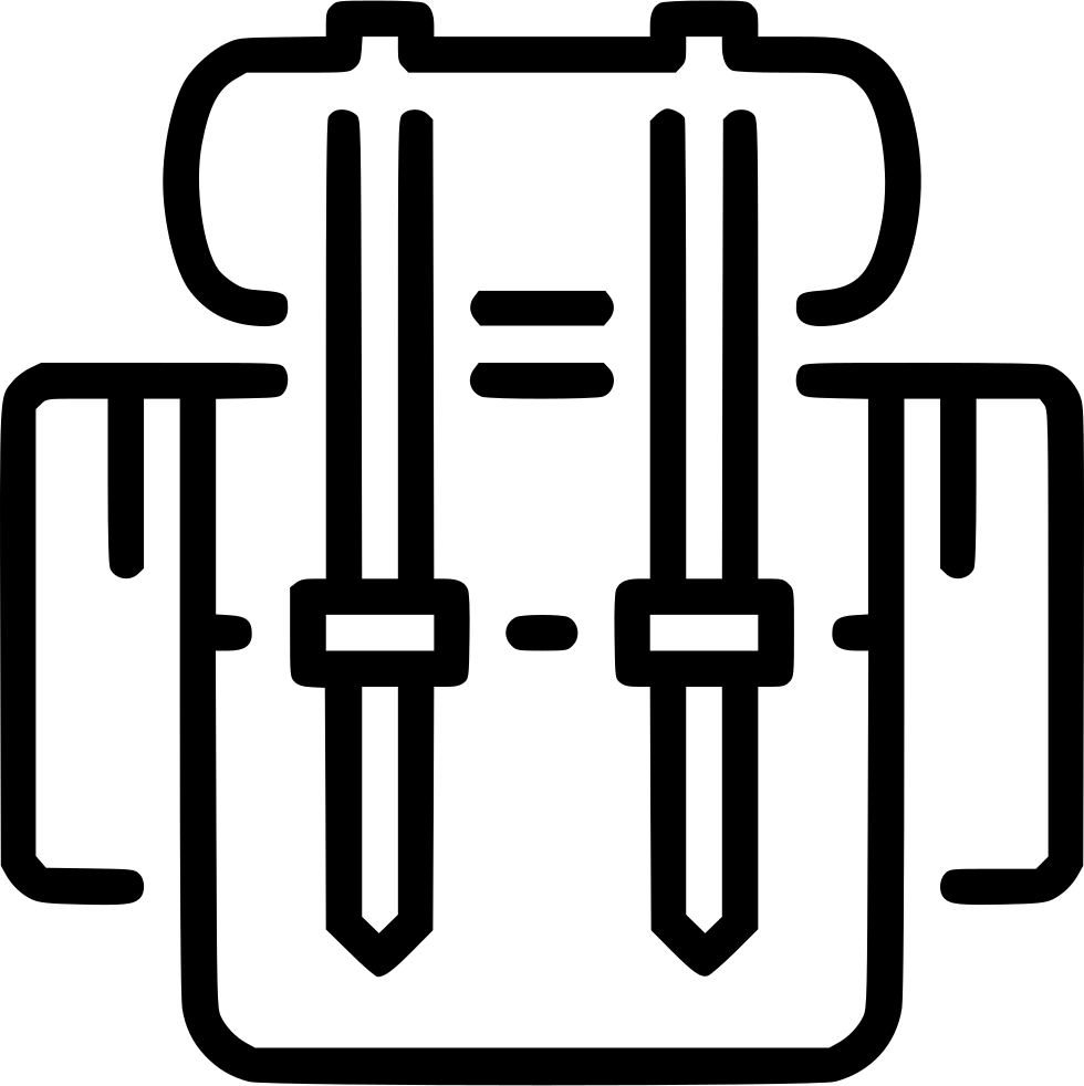 Png File - Backpack Clipart (980x982), Png Download