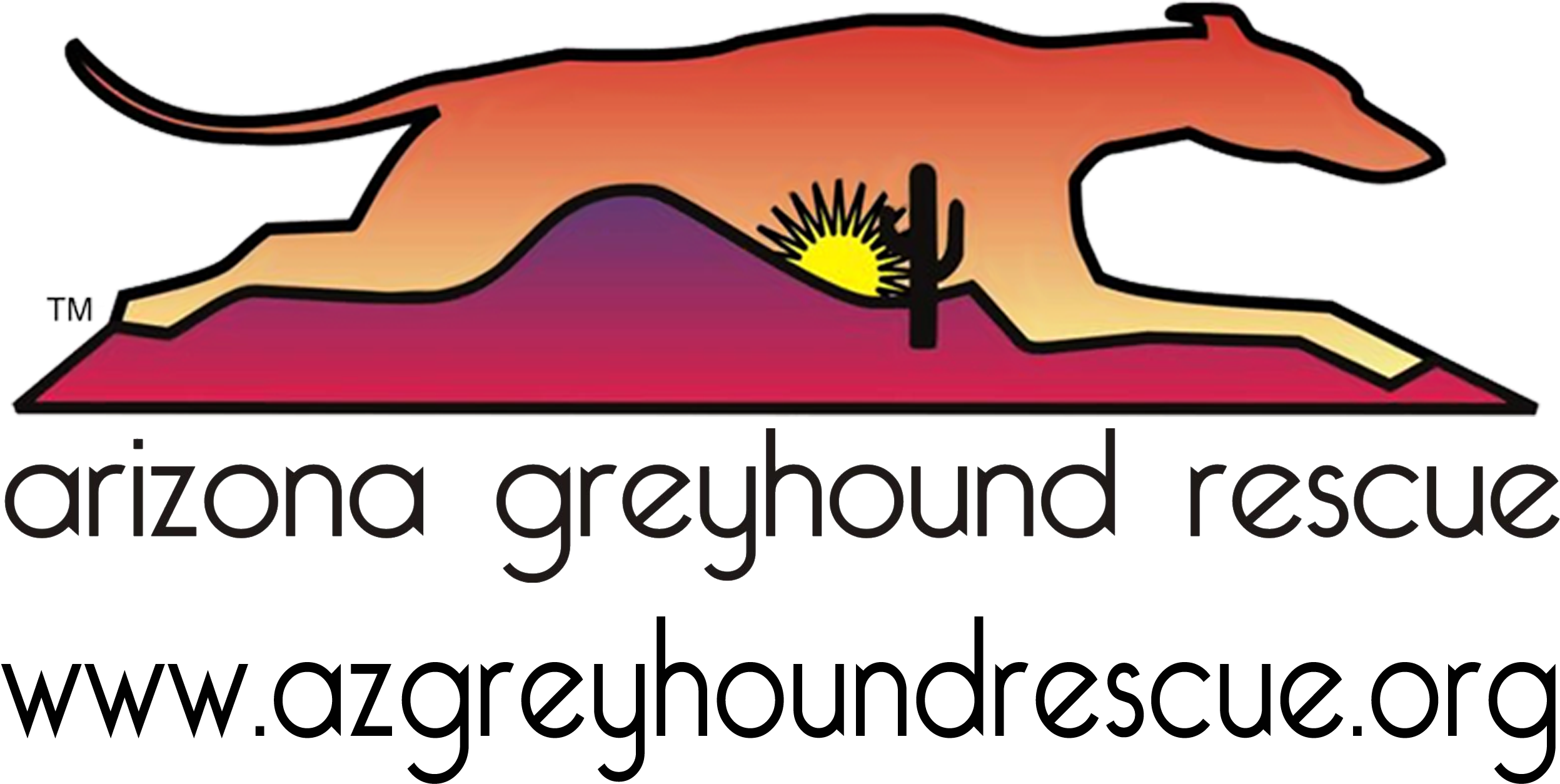 Arizona Greyhound Rescue Clipart (2536x1290), Png Download