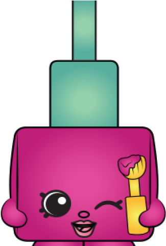 Nail Polish Clipart Shopkins - Shopkin Polly Polish - Png Download (640x480), Png Download