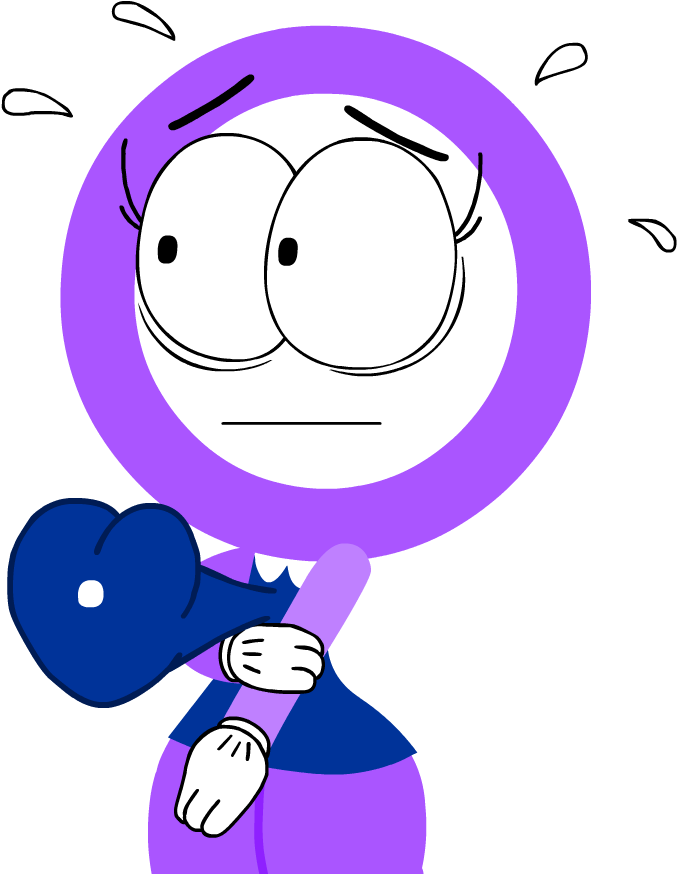 Nervous Daisy - Cartoon Clipart (689x889), Png Download