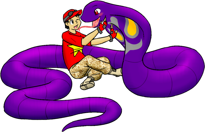 Arbok Cuddles By Livinlovindude - Arbok Clipart (830x537), Png Download
