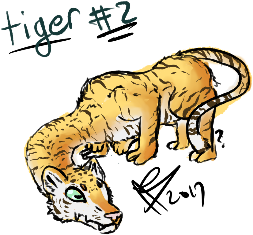 Tiger Pb By Penvains Clipart (894x894), Png Download