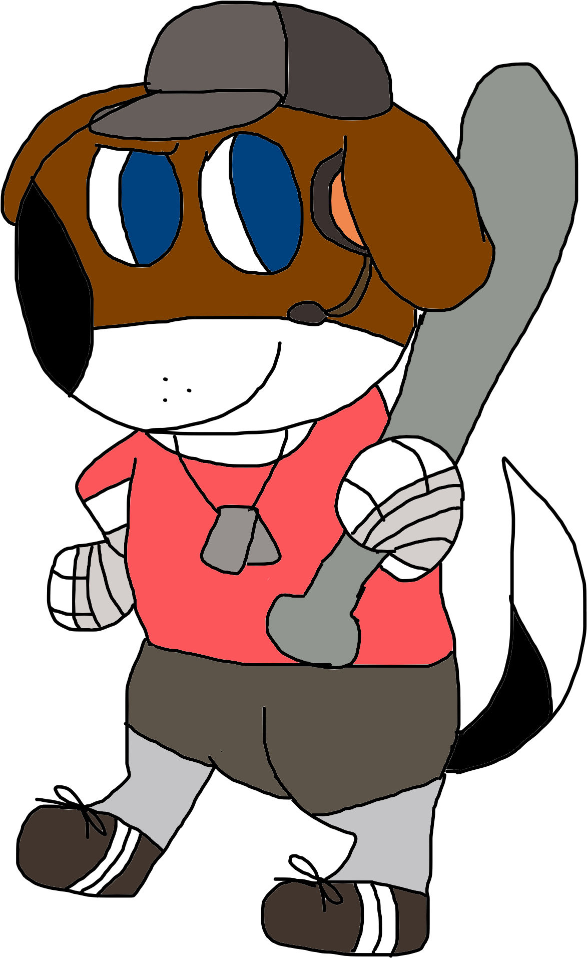 Team Fortress - Red Team - Scout - Cartoon Clipart (1594x2000), Png Download