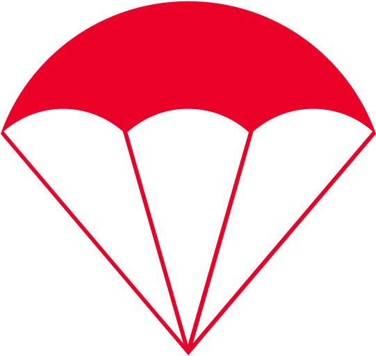 Parachute Clipart Tandem Skydive - Png Download (700x607), Png Download