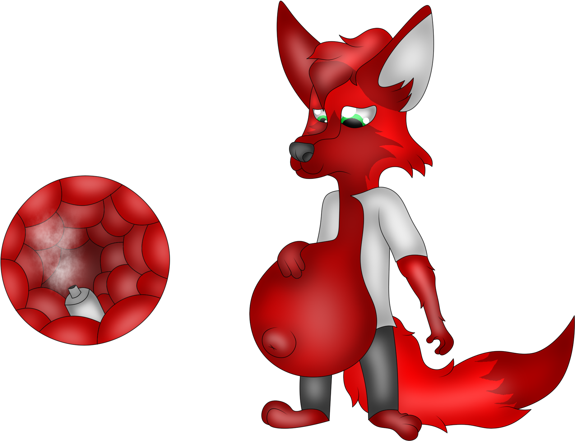 Inflation Gas Bomb - Cartoon Clipart (2200x1600), Png Download