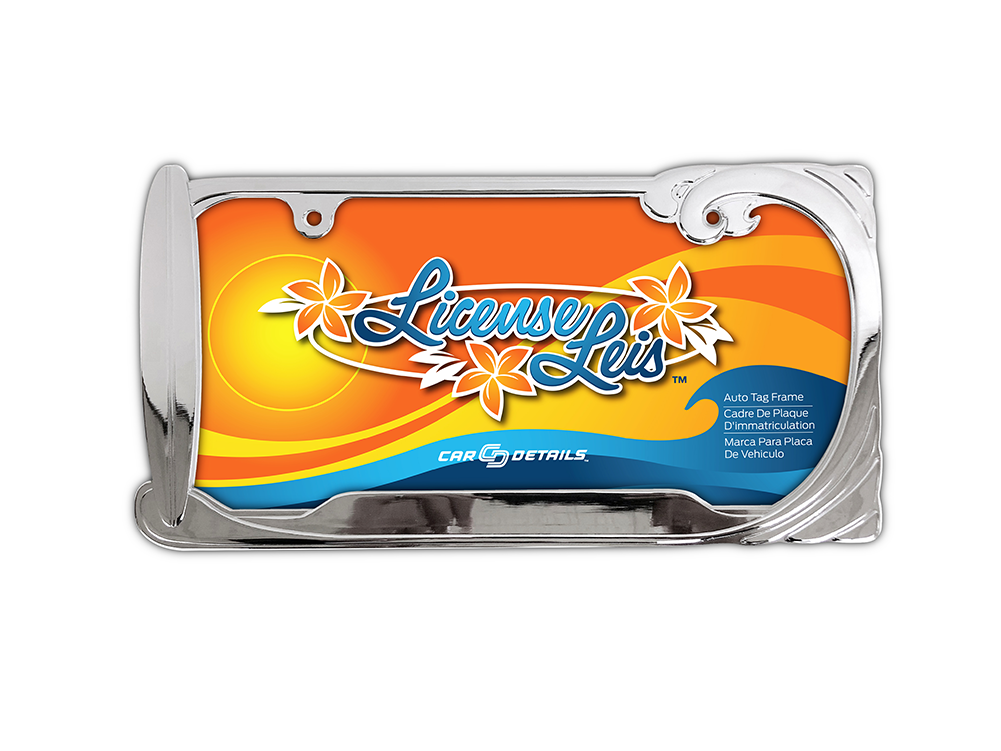 Catch The Surf Frame Wave License Plate Frame - Cartoon Clipart (1000x1000), Png Download