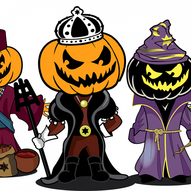 Pumking Characters Final-768x768 - Southern Tier Warlock Clipart (768x768), Png Download