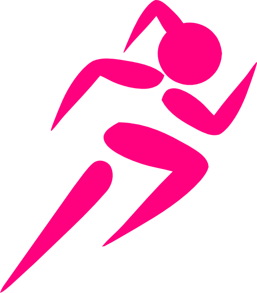 Girl Running Clip Art - Png Download (522x595), Png Download