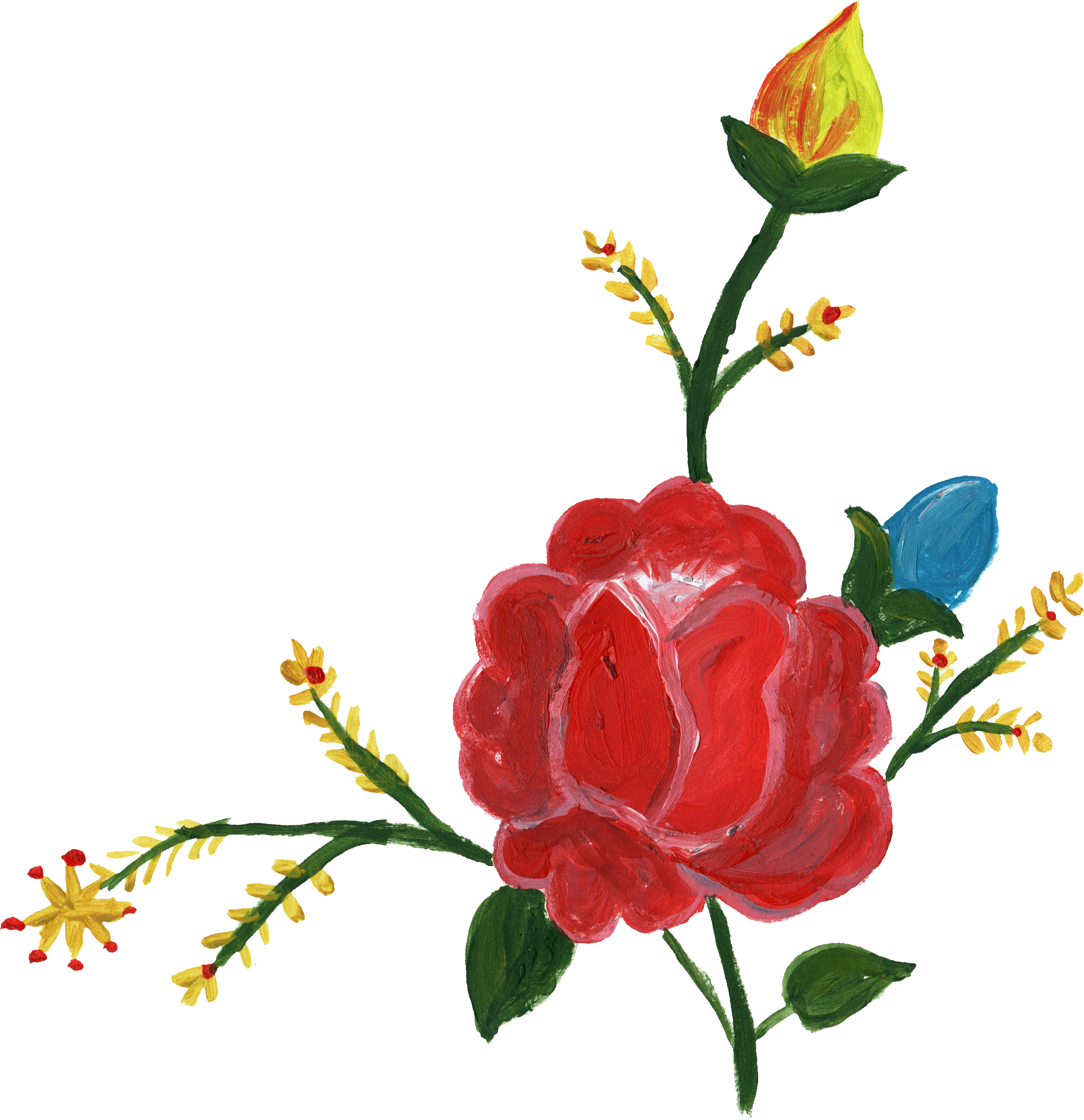 Png File Size - Floral Corner Frame Png Clipart (2122x2192), Png Download