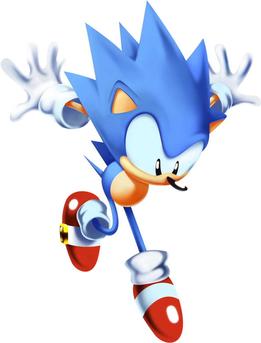 Sonic Toei Clipart (1280x1656), Png Download