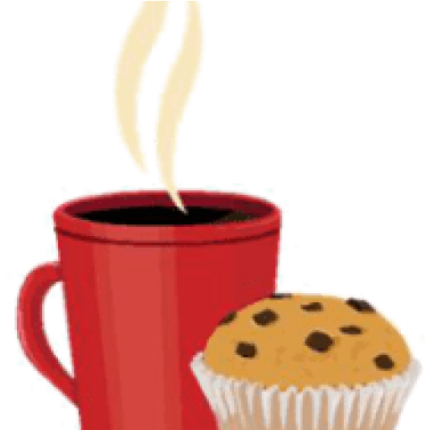 Tea Clipart Muffin - Coffee And Muffins Clipart - Png Download (640x480), Png Download