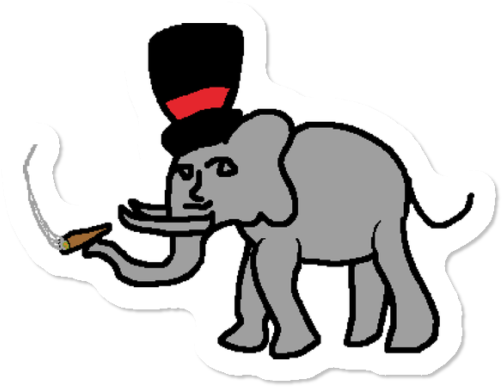 Festivebird $3 - Stupidelephant - Indian Elephant Clipart (650x650), Png Download