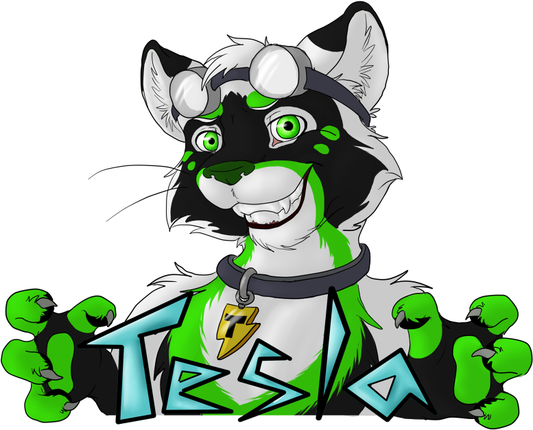 Tesla Badge - Cartoon Clipart (800x670), Png Download