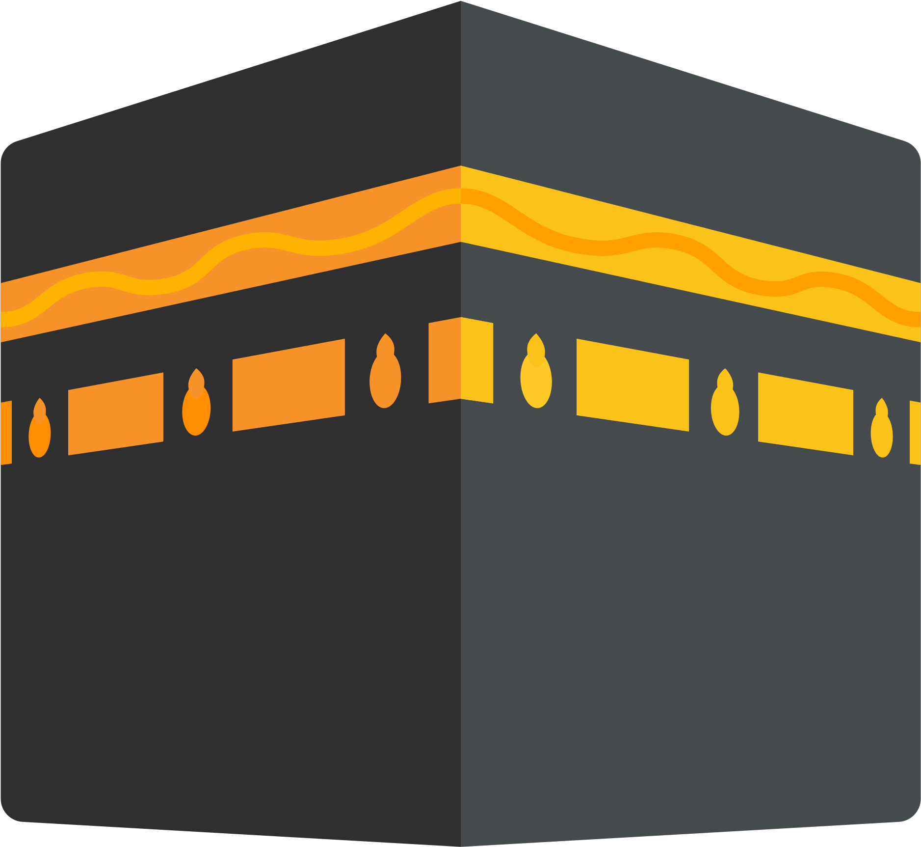 Open - Kaaba Emoji Transparent Clipart (2000x2000), Png Download
