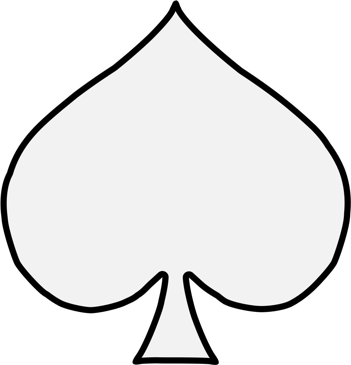 Card-pique Clipart (1218x1256), Png Download