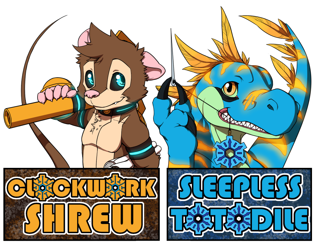 Clockworkshrew And Sleeplesstotodile Paired Con Badges - Green Bay Packers Clipart (1070x827), Png Download