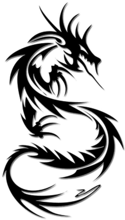 Free Png Download Tattoo Png Images Background Png - Simple Dragon Tattoos Designs Clipart (480x842), Png Download