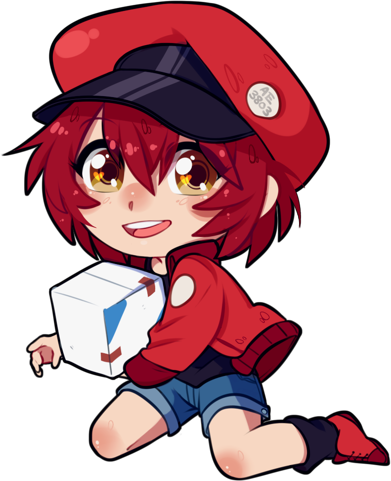 A Commission Of The Red Blood Cell From Cells At Work - Cartoon Clipart (1000x1000), Png Download