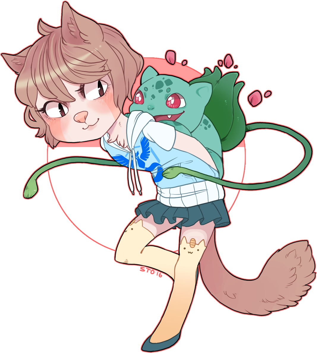 [ych]bulbasaur - Cartoon Clipart (1280x1280), Png Download