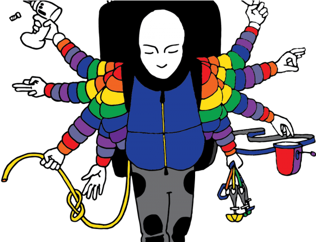 Climbing Clipart Persistence - Cartoon - Png Download (640x480), Png Download