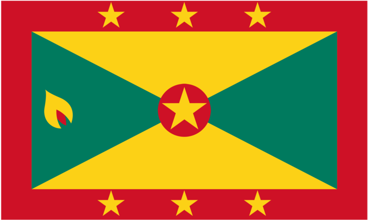 About Grenada - Grenada Flag Clipart (800x500), Png Download