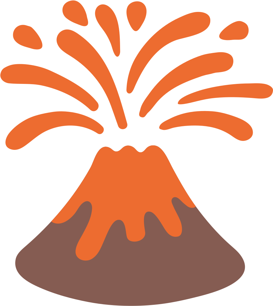 File Emoji U F B Wikipedia Fileemoji - Volcano Emoji Clipart (1024x1024), Png Download