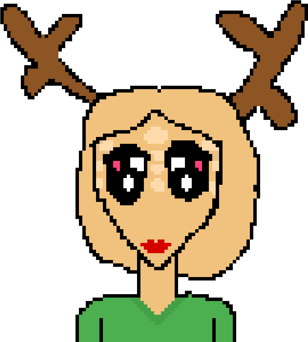 Girl With Deer Antlers - Deer Clipart (1200x1200), Png Download