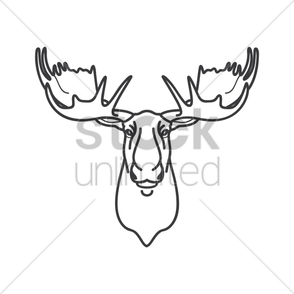 Design Clipart Reindeer Moose - Illustration - Png Download (600x600), Png Download