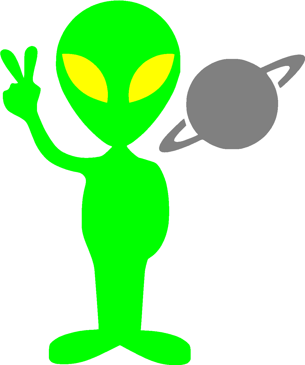 The Same Metabolic Pathway Can Produce Different Results - Alien Clip Art - Png Download (601x720), Png Download
